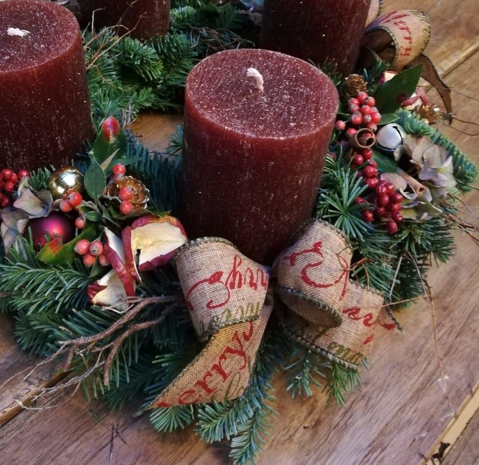 Adventní věnec rustika